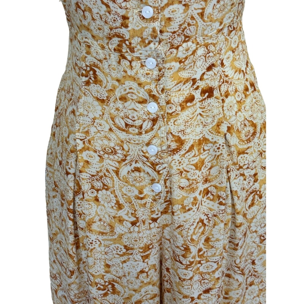 Free People Sugar Sands Jumpsuit  Wide Leg Tie Strap XS NEW Boho Festival Resort - Picture 6 of 9